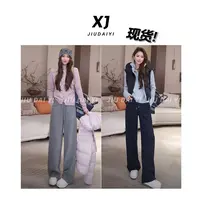 玖黛衣【天丝羊毛裤】新款时尚秋冬休闲羊毛卫裤KZJ45121 KZJ45120