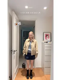 【女高短裙】 小A版内里藏青色短裙639