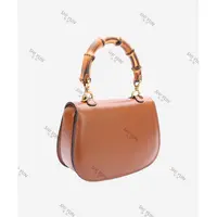 SHIYUN/施蕴金棕色秋冬百搭款竹节包-34006