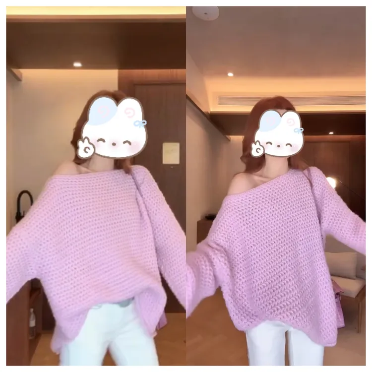 【ins博主】25新款两穿编织大版显瘦毛衣