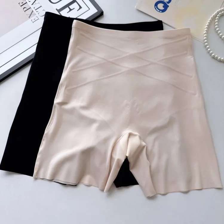 高腰无痕收腹提臀内裤夏季薄款二合一防走光安全裤