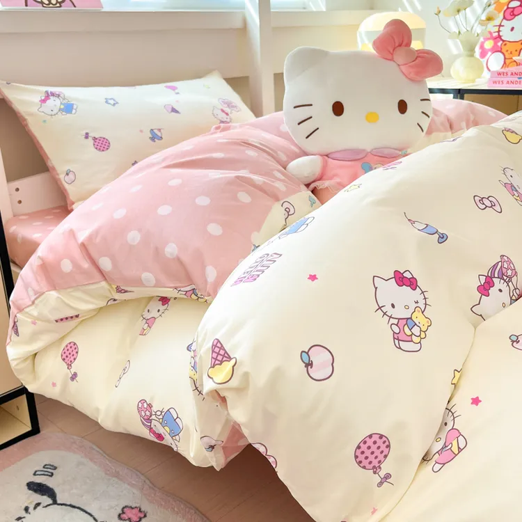 hellokitty被套被罩纯棉100%全棉单件被单套单人定制学生宿舍专用