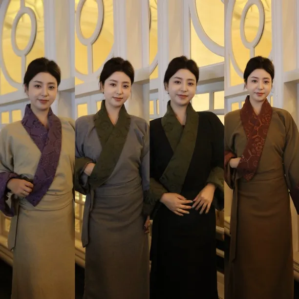 加厚女款藏袍西藏传统服饰显瘦美观适合日常旅拍