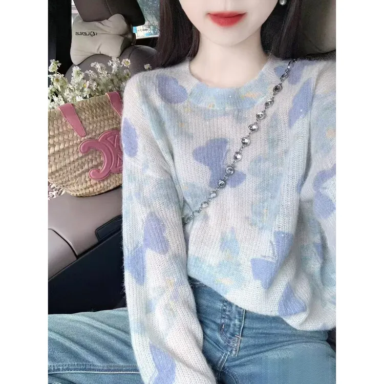拉夏贝尔针织衫女款爆款2025网红洋气漂亮旅游出街衣服高级女装