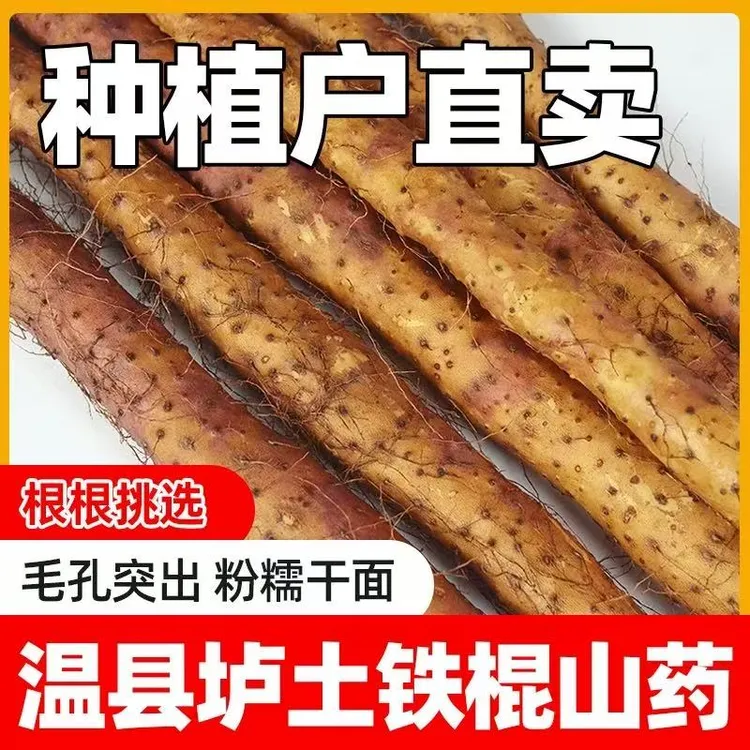 【自家种植】河南焦作温县垆土铁棍山药新鲜粉糯香甜营养丰富农蔬菜