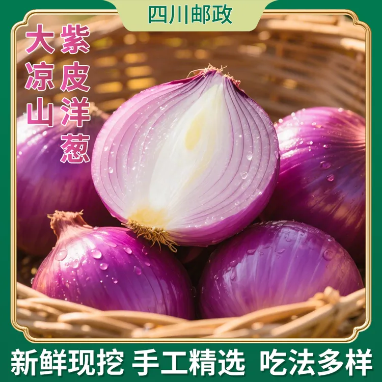 【到手带箱10斤】买5斤送5斤2025新鲜现挖紫皮洋葱炒菜凉拌时令蔬菜