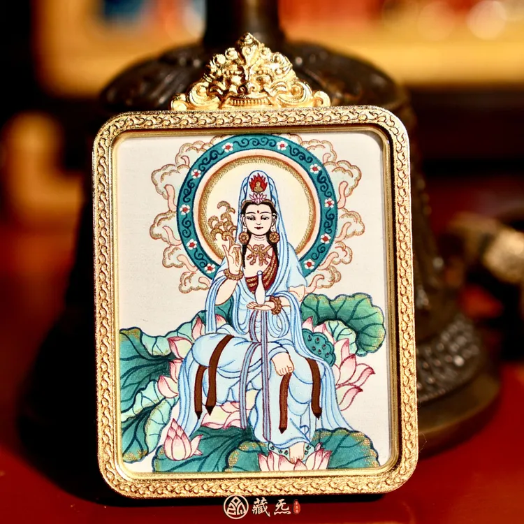 【救苦救难】汉地观音纯手绘高品质唐卡