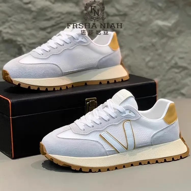 法莎尼亚复古秋季老爹鞋轻便厚底防滑透气时尚潮流百搭轻奢运动鞋