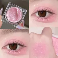 清透韩味甜妹氛围感!粉色眼影盘碎钻细闪纯欲腮红一体提亮眼影