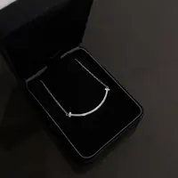 99新 Tiffany & Co./蒂芙尼 7姐专场/18K白金笑脸项链