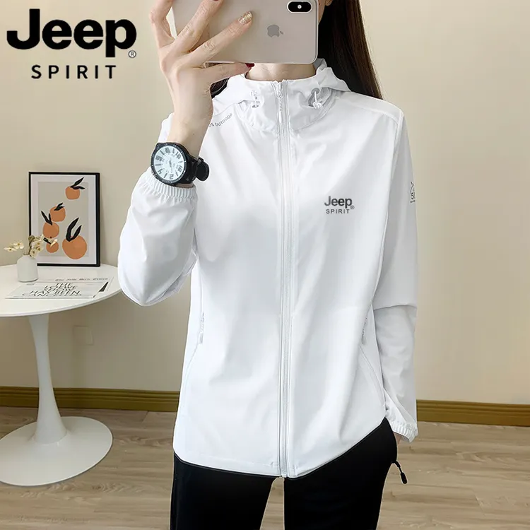 JEEP吉普冰丝防晒衣女款夏季户外旅游透气百搭防晒服男外套皮肤衣