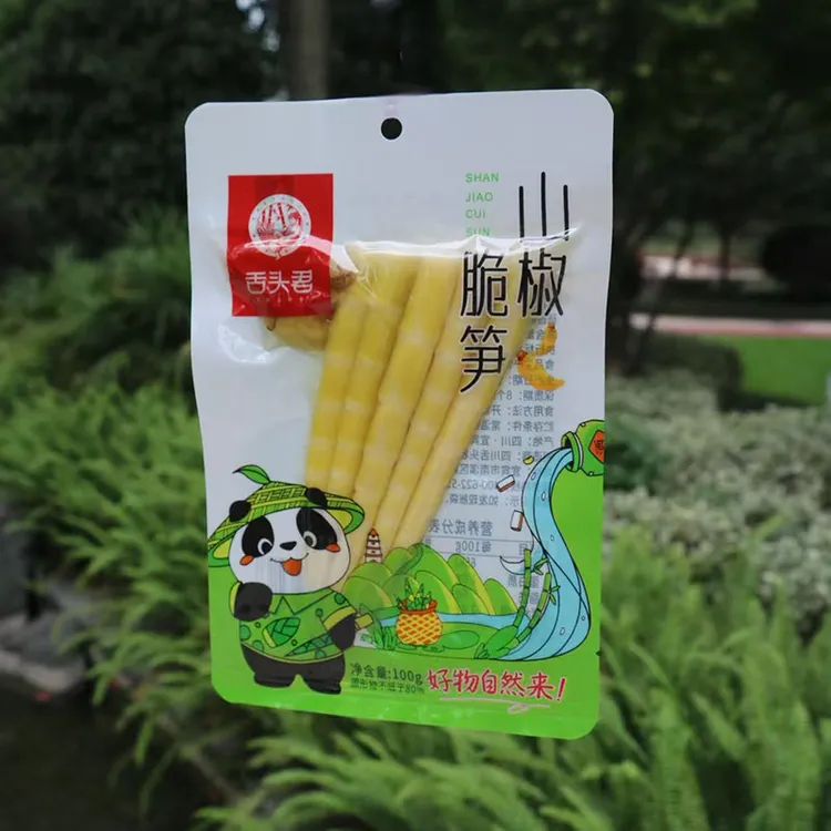 满5包邮宜宾特产山椒脆笋泡椒笋尖酸辣花生米竹笋嫩笋子开袋零食