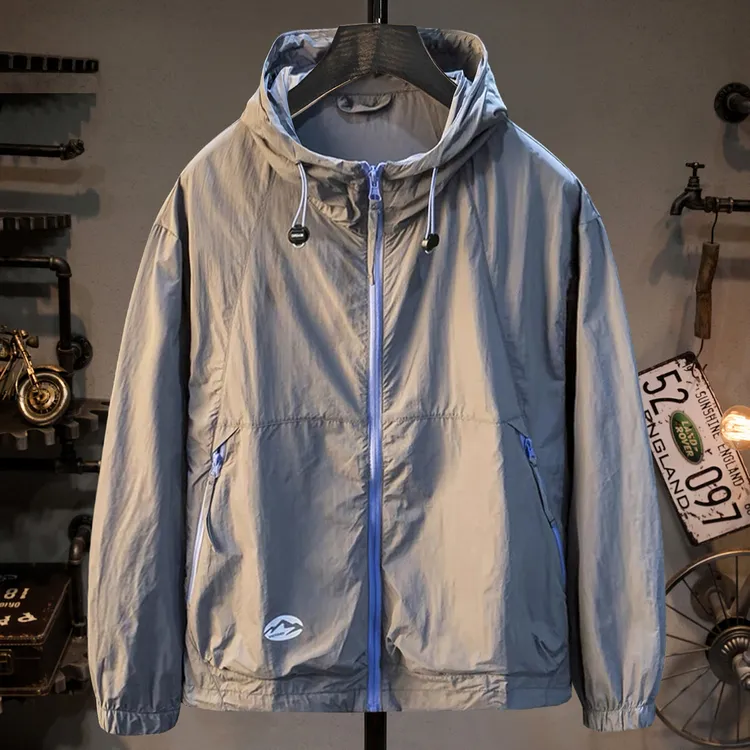 轻量化山系户外三防冰丝防晒皮肤衣男夏季轻薄防晒服男生薄款外套