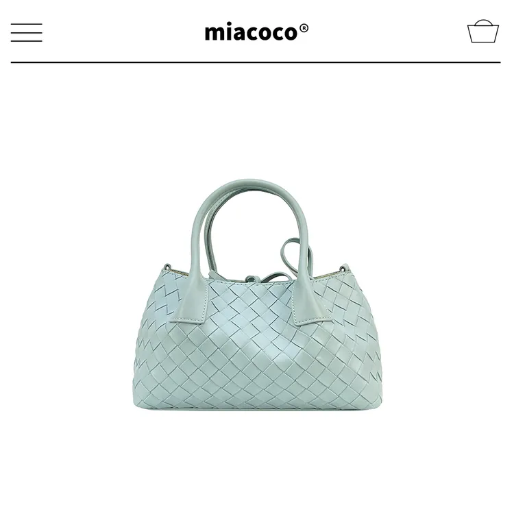 Miacoco【果酱篮子】手工编织托特大包包 2025新款手提包单肩斜挎包