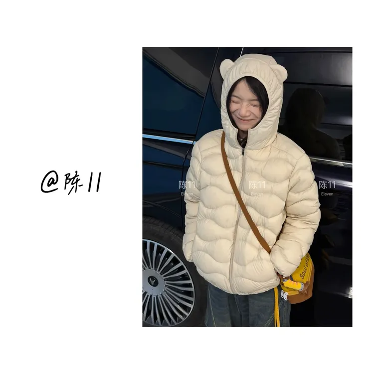 “福禄小熊”新标90 自制羽绒（含收纳袋）女款保暖