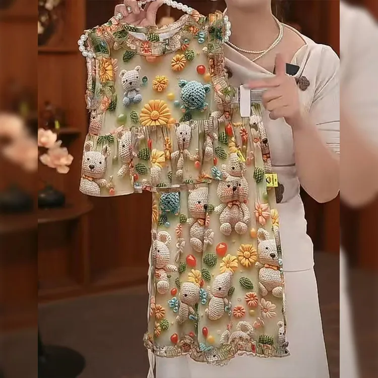 新款女童夏季连衣裙潮宝宝一岁洋气韩版碎花公主裙小童漂亮时尚裙