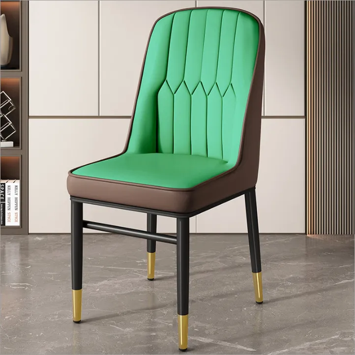 餐椅家用餐桌椅子轻奢茶椅铁艺椅子梳妆凳休闲椅麻将靠背凳子