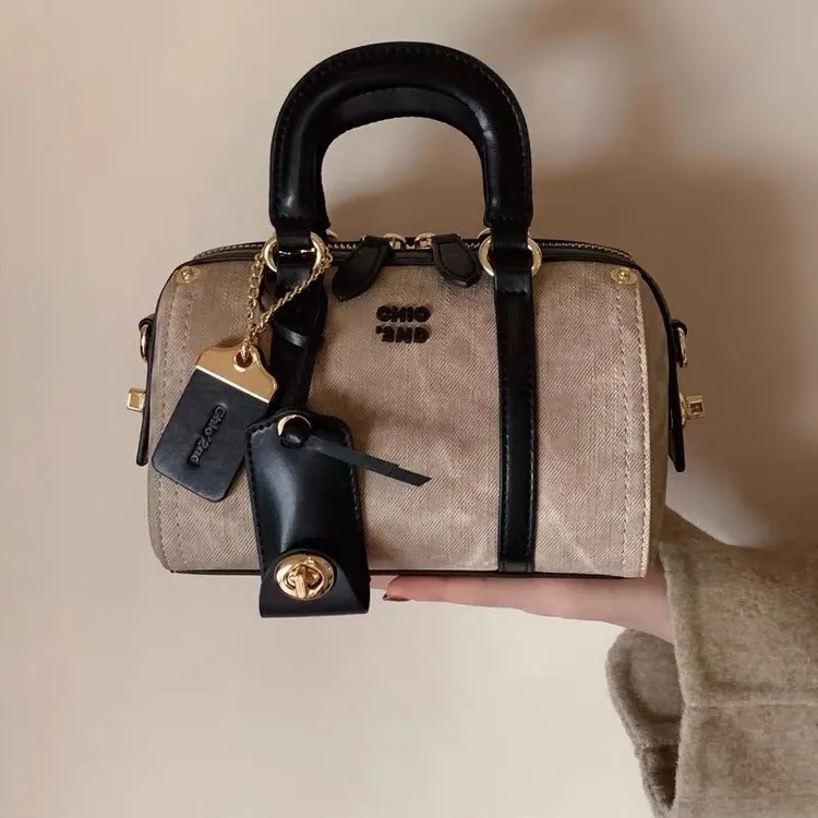 半熟摩卡枕头包包女式2025新款手提小拎包单肩斜挎包