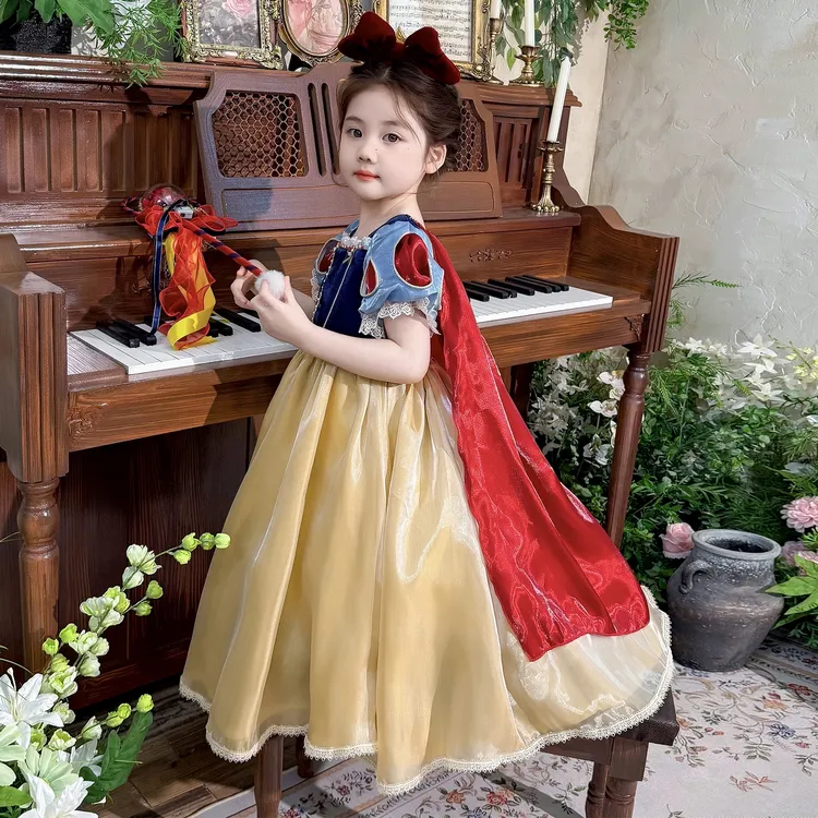 女童夏季洋气白雪公主洛丽塔蓬蓬裙儿童生日礼服连衣裙六一演出服