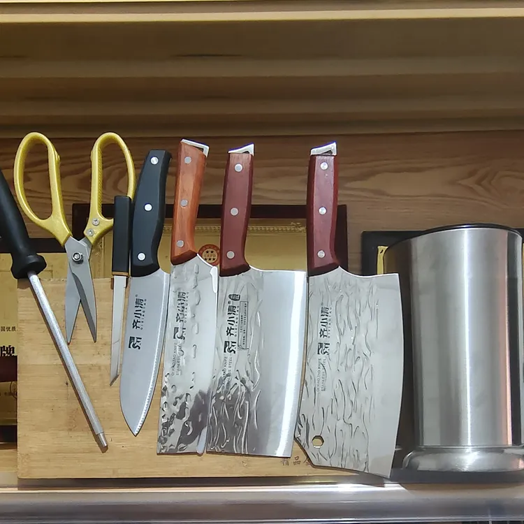 齐小涛正品全钢手工超快锋利八件套刀具（粉丝福利）