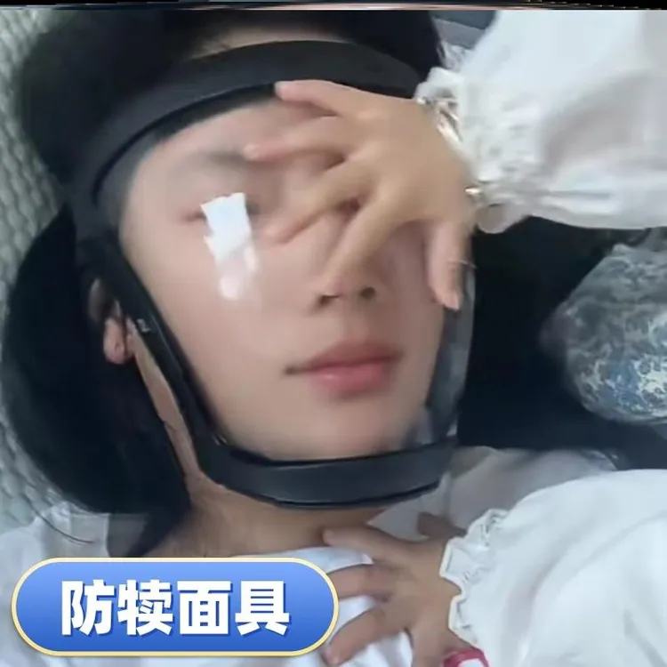 W防犊面具防护面罩全脸防护高透明喷防毒打脸不起雾透气果园