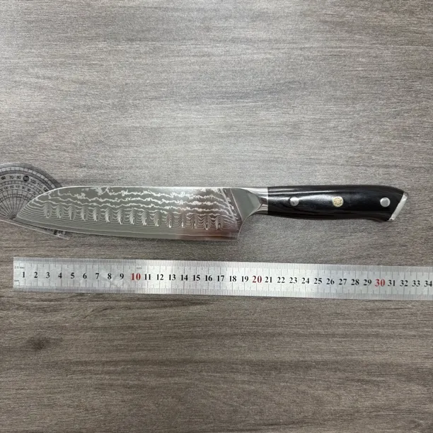 微瑕大马士革三德刀水果刀果皮刀