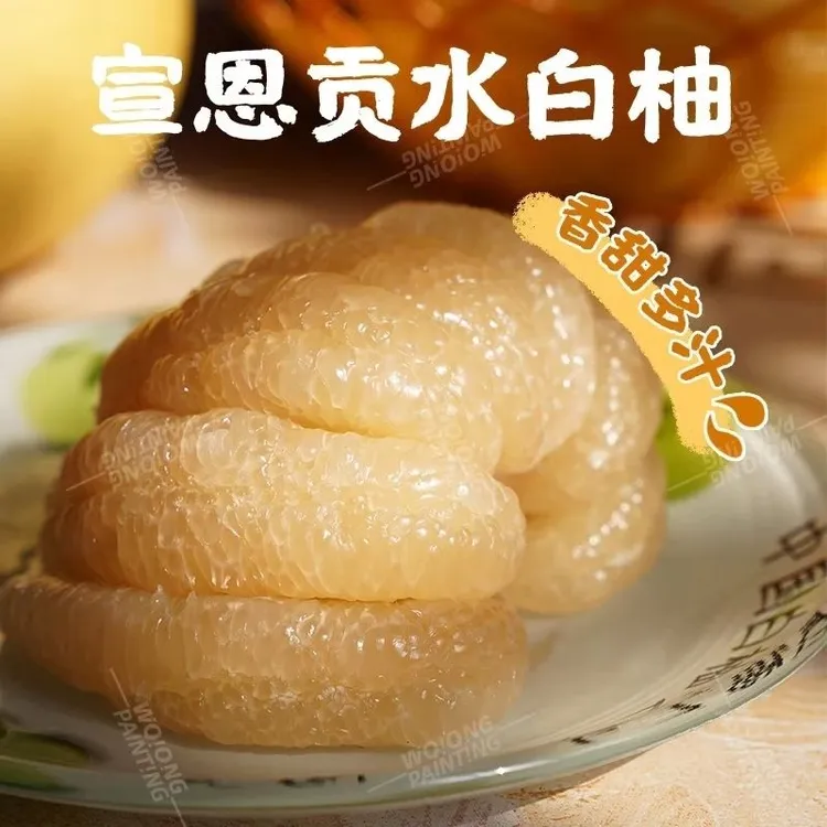 湖北宣恩李家河正宗贡水白柚新鲜孕妇当季水果柚子