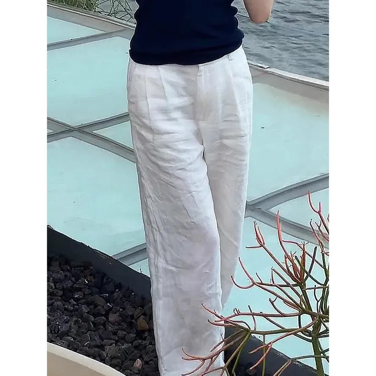 天丝洋气阔腿裤女2025新款大码胖mm慵懒风显瘦夏季薄款休闲直筒裤