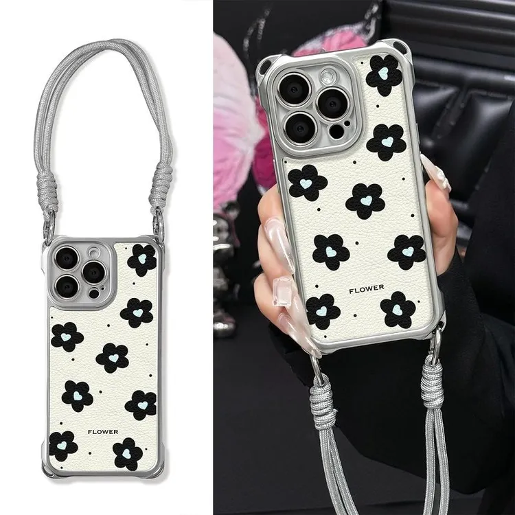 满屏花朵适用小米15PRO手机壳14/13/12S挂绳壳NOTE14PRO+防摔壳