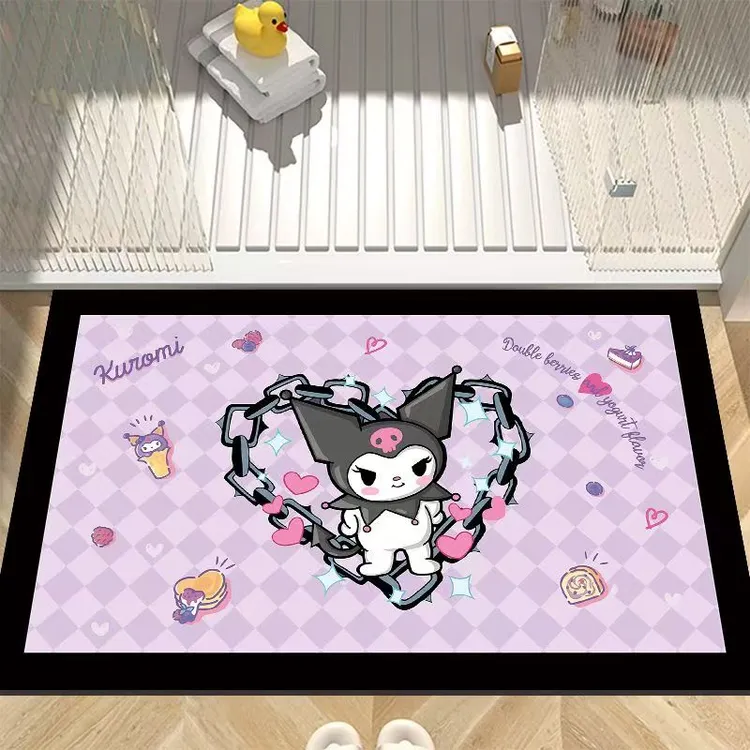 库洛米-硅藻泥吸水防滑入户门垫浴室防滑吸水脚垫家用耐脏防滑垫