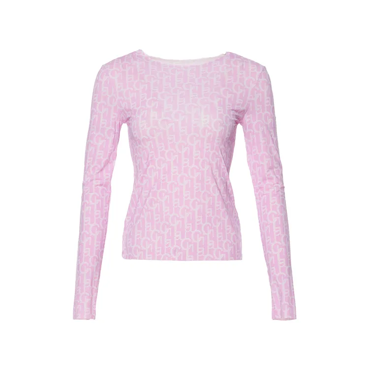 LAURENCE & CHICO【Jessie专属】粉色圆领打底衣22SSC0051