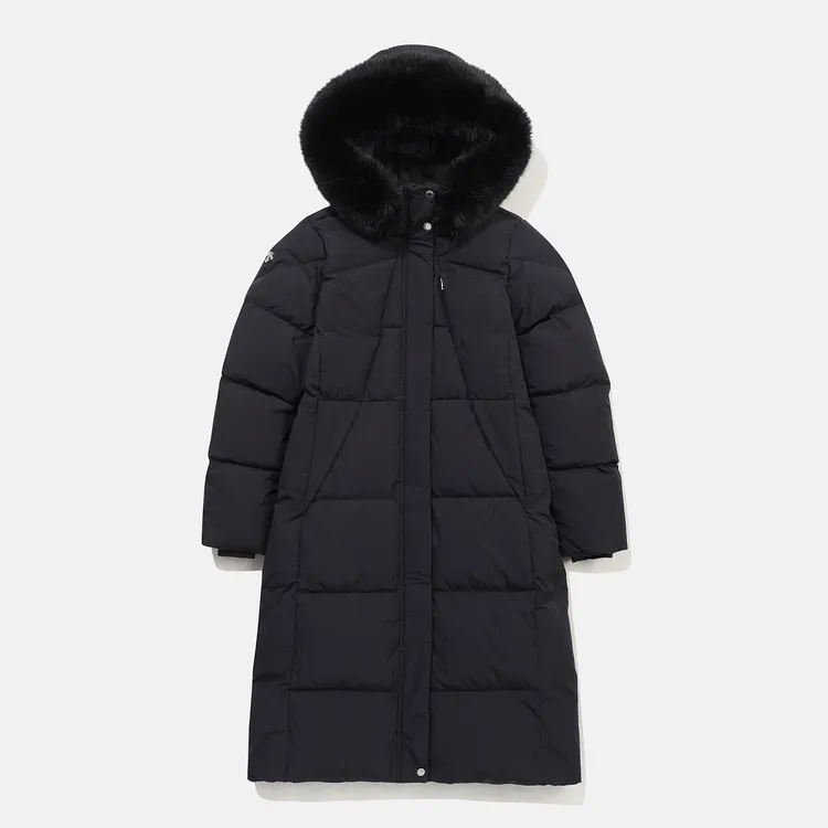 DESCENTE/迪桑特冬季连帽羽绒服男女中长款加厚保暖SP422SDJO4