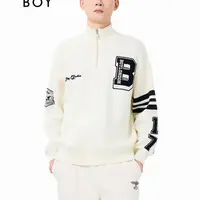 BOYLONDON2025新款秋季学院风男女同款针织套头毛衣毛衫N60033
