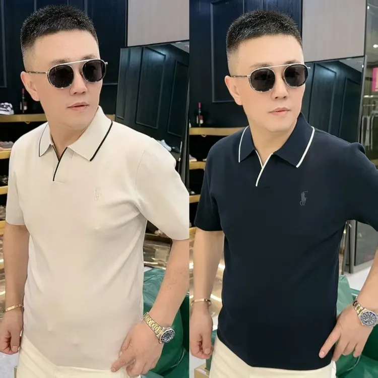 （EN）秋冬 新款 两色 V领 针织 短袖 POLO衫 396030