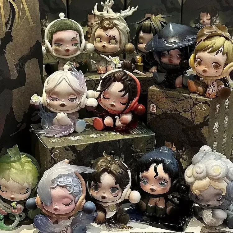 泡泡玛特SP11庭前墨梅POPMARE手办公仔ins潮玩具车载女生礼物盲盒