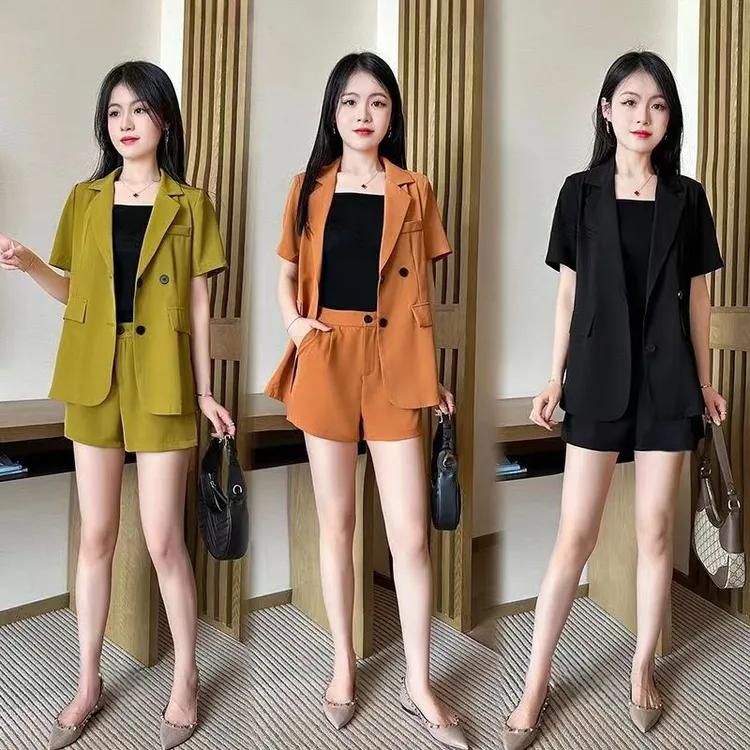 洋气质减龄高级感时尚套装女春季爆款西装外套穿搭裤子两件套夏装