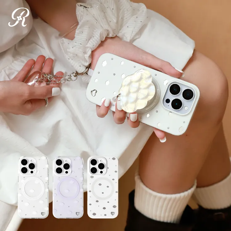 肉肉酱漫步云端16pro磁吸手机壳苹果15pro透明14pro