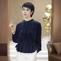 【渲渲推荐】ZY-9-23秋季时尚气质纹理感小衫