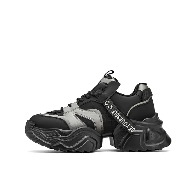 【李大雪儿】厚底老爹鞋女小众撞色运动鞋复古百搭休闲鞋392A20334