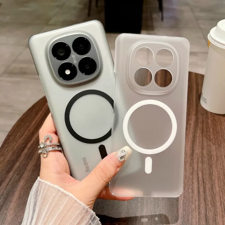 超薄冰雾肤感适用红米note15手机壳磁吸note15pro+半透明防摔硬壳