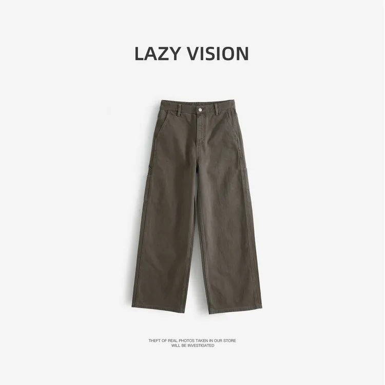 LAZYVISION/【阿勒泰】土耳其水洗牛仔棉直筒百搭牛仔裤ZMD-33977