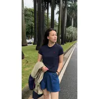 女士经典圆领刺绣百搭休闲通勤短袖T恤MA5SYDZ0745