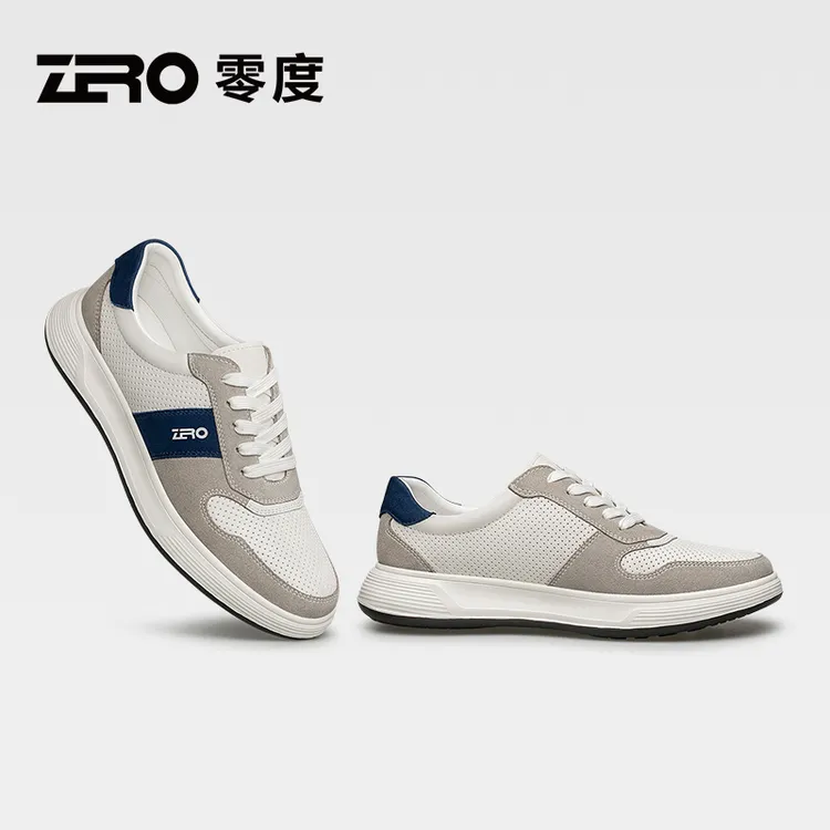 ZRO/零度经典学院风真皮运动休闲男鞋25爆款轻盈百搭软底增高潮鞋