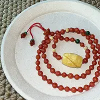 保山南红配蜜蜡项链（多样性发货）