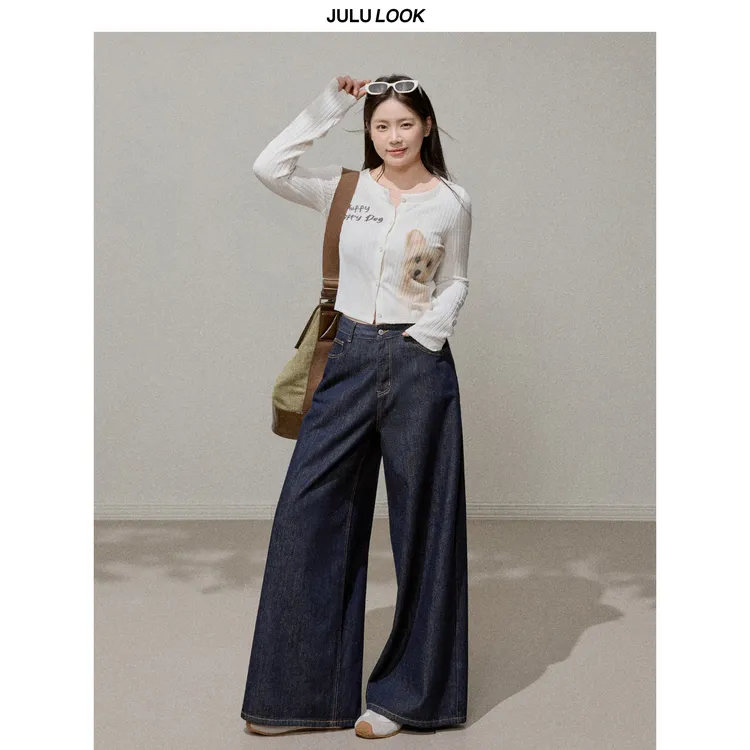 巨鹿工作室“奶呼呼修狗”微胖mm可爱印花薄款短针织开衫大码上衣