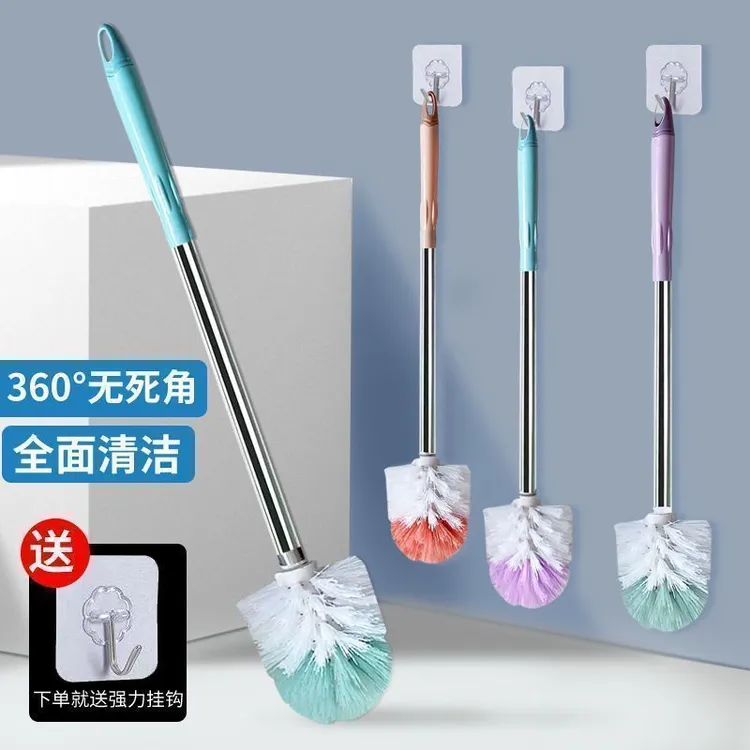 加粗杆长柄马桶刷套装浴室洗厕所刷卫生间不锈钢清洁刷洁厕刷刷子
