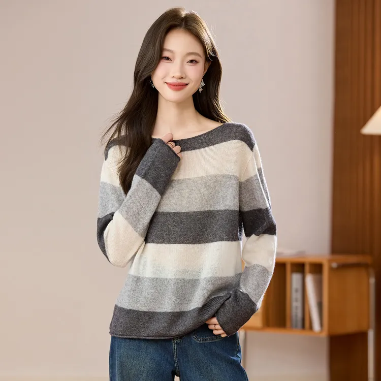早秋针织羊毛衫女冬季新款羊绒衫女装上衣宽松时尚休闲毛衣打底衫