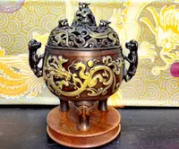 苏工非遗王志远大师手工狻猊镂空熏香炉