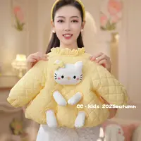 儿童装女童秋冬季新品卡通时尚洋气女宝宝加绒加厚棉服外套25926