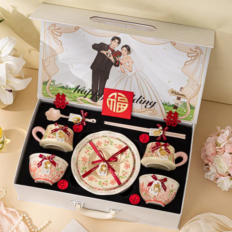 高级感餐具套装礼盒结新婚送新人新娘闺蜜乔迁新居搬家伴手礼物
